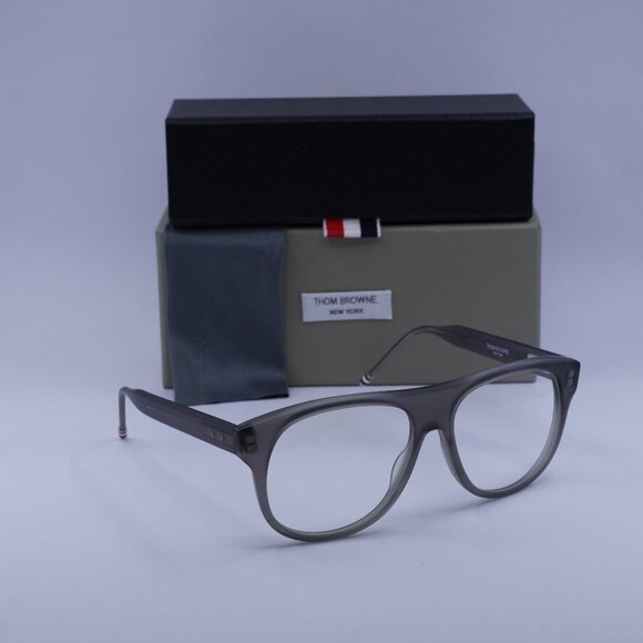 Thom Browne TB-008C-55 Square Eyeglasses 55mm – Satin Grey Crystal - Picture 1 of 10